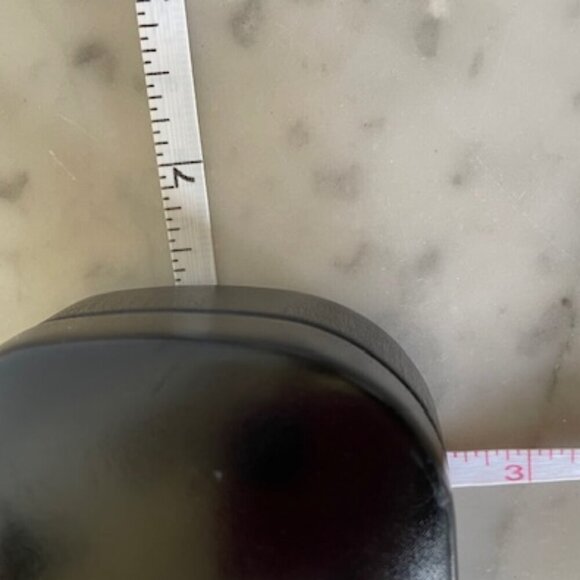 COACH Black Eyeglass Hard Clamshell Case Hinged with Cleaning Cloth - Picture 12 of 12